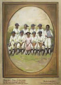 A portrait of a youth baseball team.